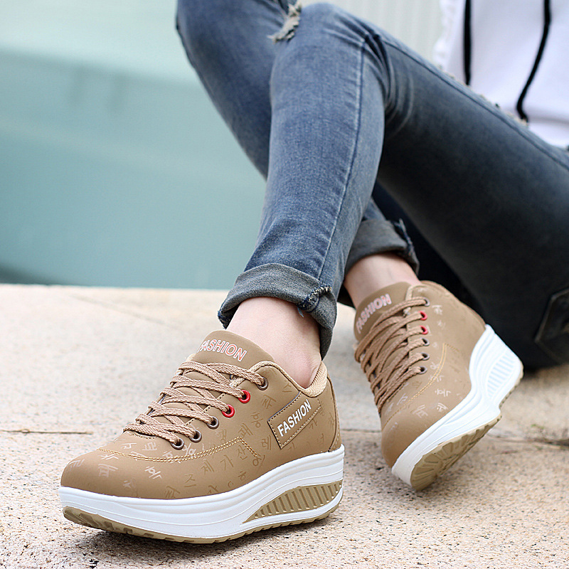Damen Freizeitschuhe Bequem Modisch Mit Dicker Sohle Für Outdoor_voghion.com