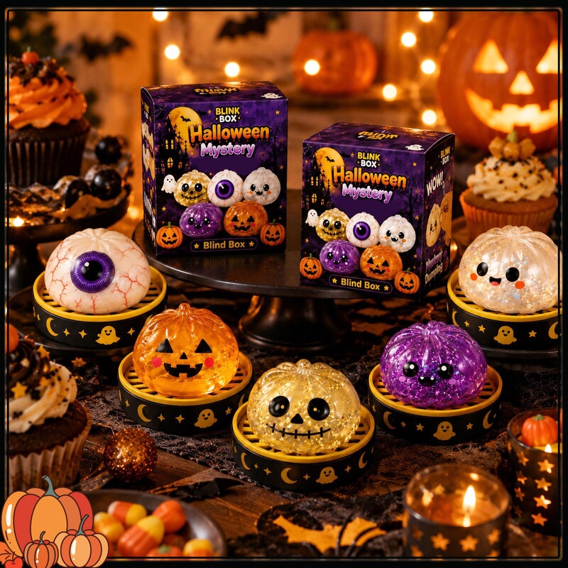 Cross-border Squishy Ghost Bun Gift Box Set New Halloween Squishy Bun Stress Relief Horror Toy Cross-border Squishy Ghost Bun Gift Box Set New Halloween Squishy Bun Stress Relief Horror Toy