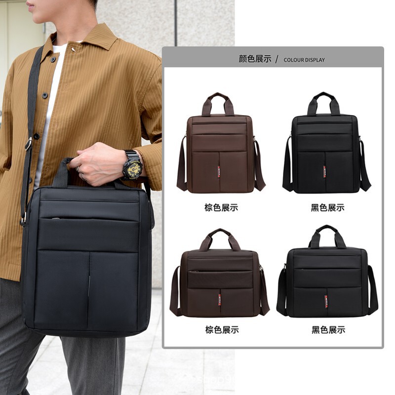 Computer bag manufacturer Oxford cloth briefcase horizontal business bag men's handbag shoulder diagonal large capacity file bag Computer bag manufacturer Oxford cloth briefcase horizontal business bag men's handbag shoulder diagonal large capacity file bag