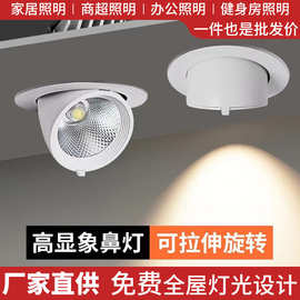 象鼻灯嵌入式 射灯批发cob射灯店铺商场用天花灯牛眼灯普瑞高显指