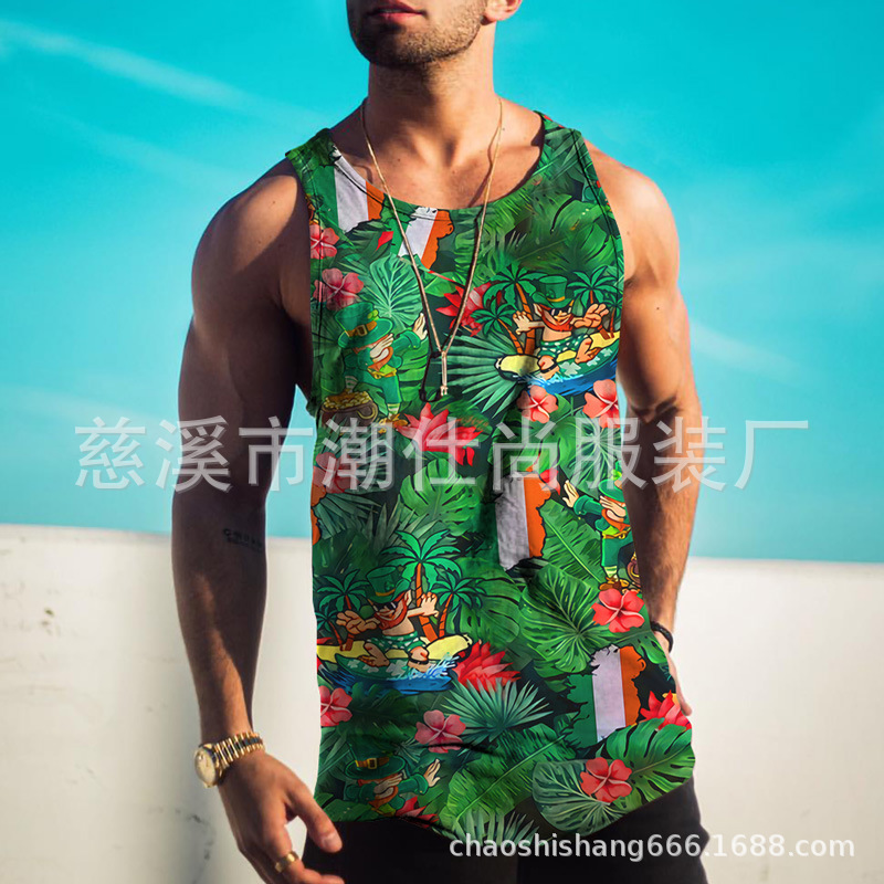 Camiseta sin mangas hombre fitness running verano estilo europeo Venom