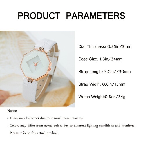 Diamond-banded women's round-hand quartz watch set, female bowl watch (without box)