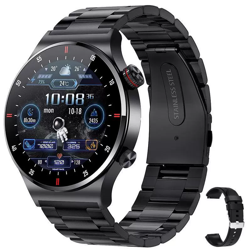 Поставляемые по всему миру умные часы QW33 ЭКГ+ППГ музыка шагомер Bluetooth звонки умные часы