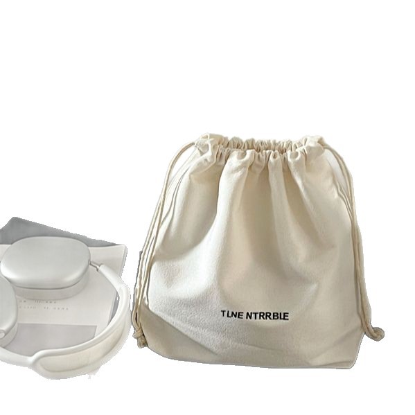 Solid Color Inner Lining Fabric Bag Drawstring Pouch Storage Bag Women's Canvas Bag Drawstring Makeup Bag Canvas Inner Lining