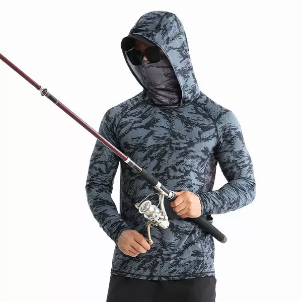 Shabate Summer Quick-Drying Fishing Clothing for Men, Breathable Sun Protection Clothing for Men, Ice Silk Upf50+ Anti-Uv Sun Protection Clothing