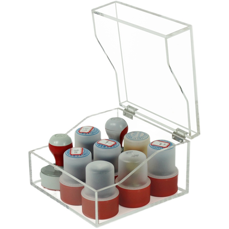 아크릴 봉인 상자 투명  번호 잠금 회사 봉인 금융 사무실 다기능 휴대용 보관함