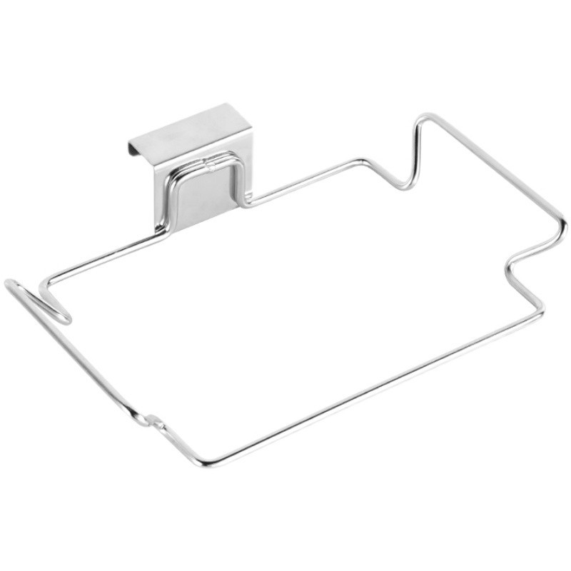 Cocina ponche-libre de acero inoxidable estante de basura soporte colgante gabinete puerta colgante trapo basura bolsa de almacenamiento