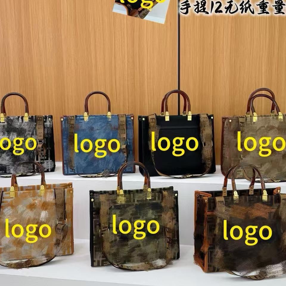 外贸跨境FD女包尾单斜挎单肩手提包大容量外贸原单购物袋托特包