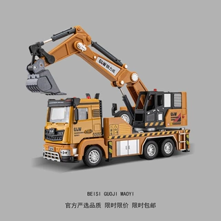 严选钢力威合金工程车玩具吊车挖掘机翻斗车搅拌车儿童玩具车男孩