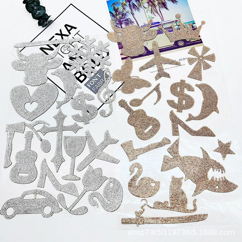 Personalidad cristal diamante pegatinas creativas hechas a mano pegatinas pegatinas pegatinas de ropa bolsas parches pegatinas de decoración de fiesta pegatinas de decoración de diamante