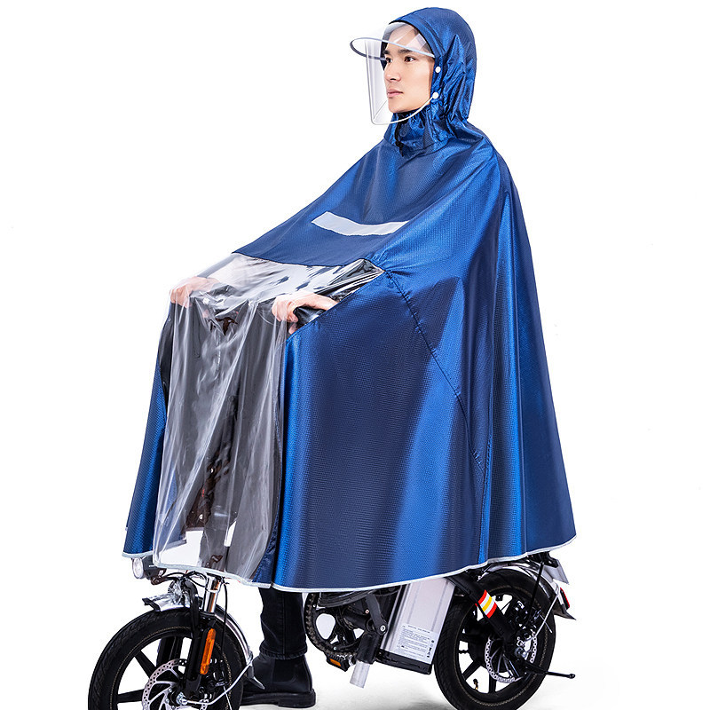 Conductor de conducción montando impermeable especial plegable auto-conducción coche eléctrico extra grande de los hombres y mujeres largo cuerpo completo poncho impermeable