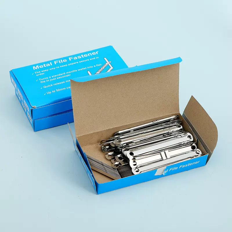 金属装订夹纸夹活页文件两孔装订条装订扣80mm批发夹子收纳手账