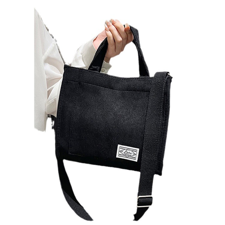 El otoño y el Invierno nuevo color de pana hombro bolsa de mensajero bolso de hombro tutorial bolsa de pana hombro Portátil Bolsa de la muchacha