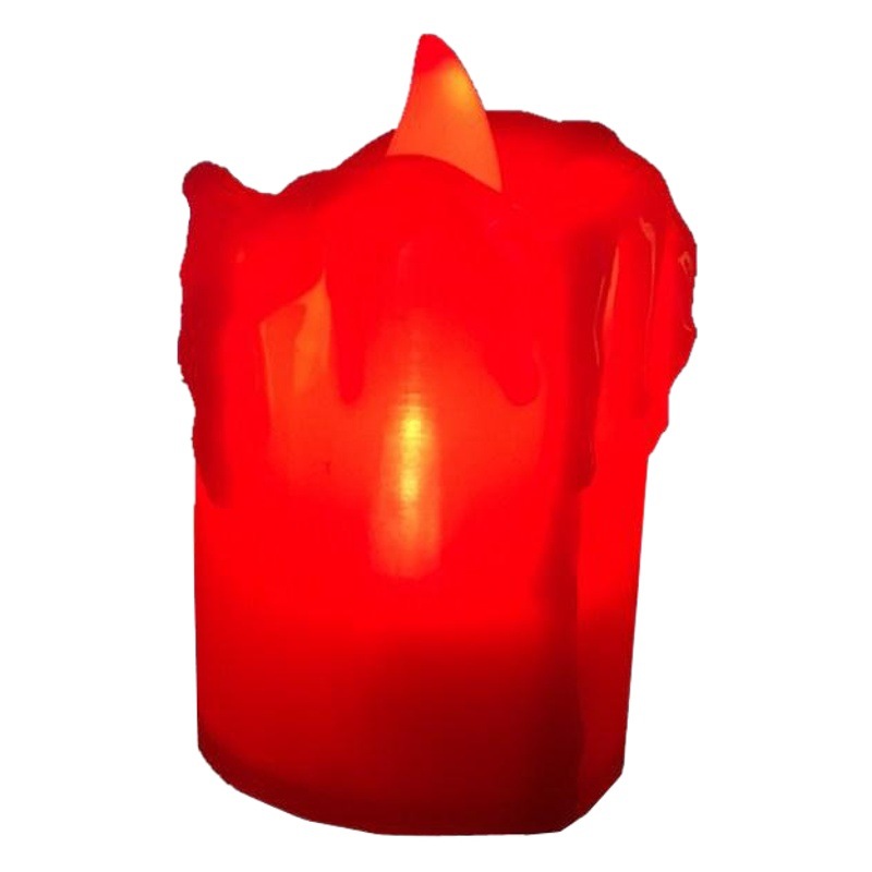 Fábrica de luz directa núcleo integrado lágrimas LED vela electrónica creativa cumpleaños boda artesanía vela lámpara al por mayor