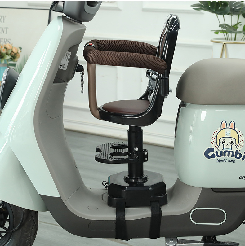 Electric car Children's seat front motorcycle baby front seat battery car scooter baby shock absorber seat