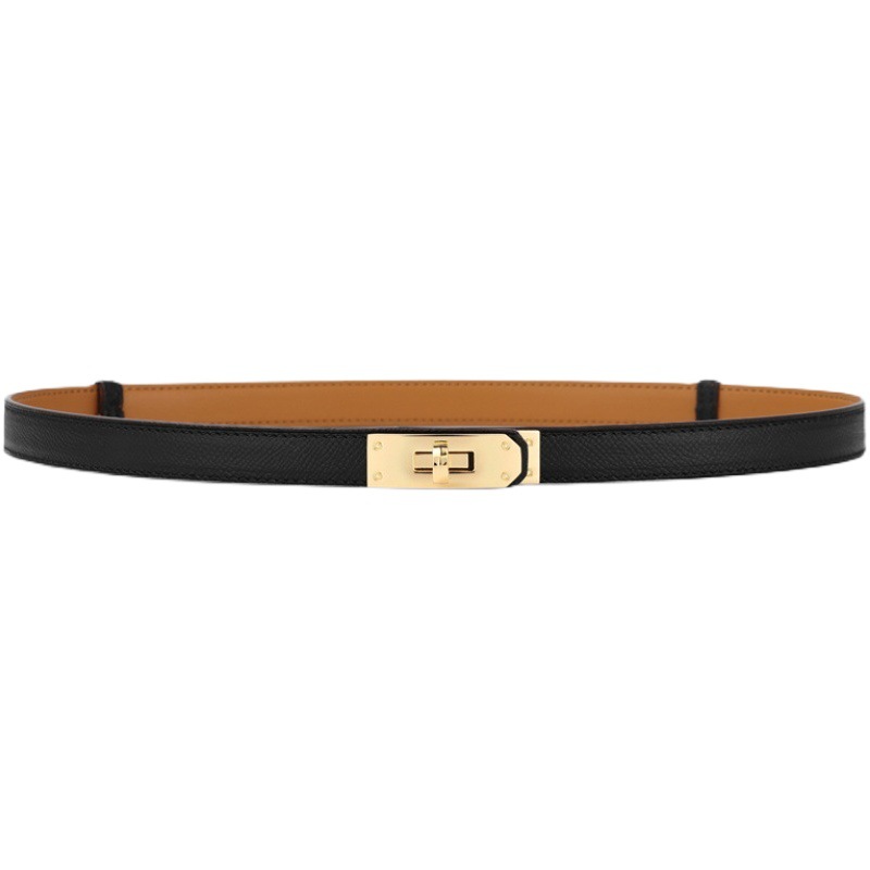 H家のケリーベルトの女性の本革は高級感があります。