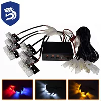 Завод прямой один перетащите шесть 3X6LED в сетевую лампу-вспышку, переднюю и заднюю планку, вспышку, стробоскопическую лампу, 18LED