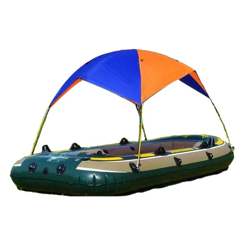 Hawk Inflatable Boat Rubber Boat Sun Protection Waterproof Awning 2-4 People Inflatable Boat Foldableing Canopy Awning