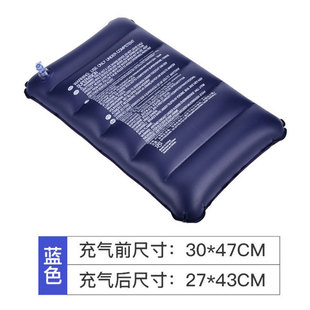Flocking Inflatable Bed Pillow Outdoor Camping Portable Leisure Inflatable Pillow Travel Pillow Folding Lumbar Pillow Air Pillow