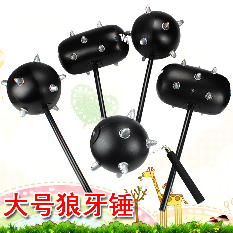 Inflatable Langya Thousand Ton Hammer Meteor Hammer Activity Props Factory Direct Sales Pvc Street Stall Toys Hot Sale