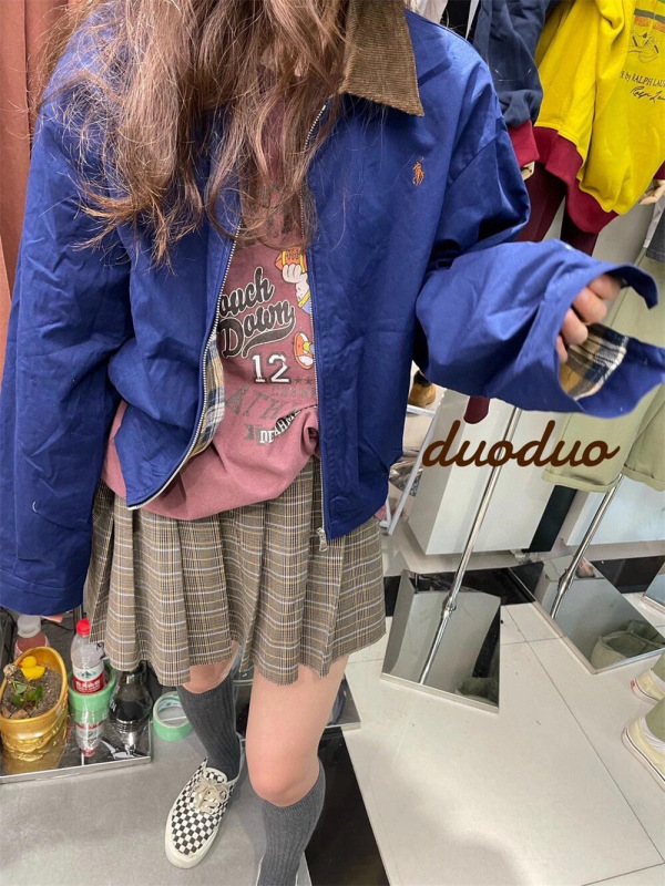 Ralph Lauren拉夫劳伦小马标刺绣美式复古四色校园风翻领夹克外套|undefined