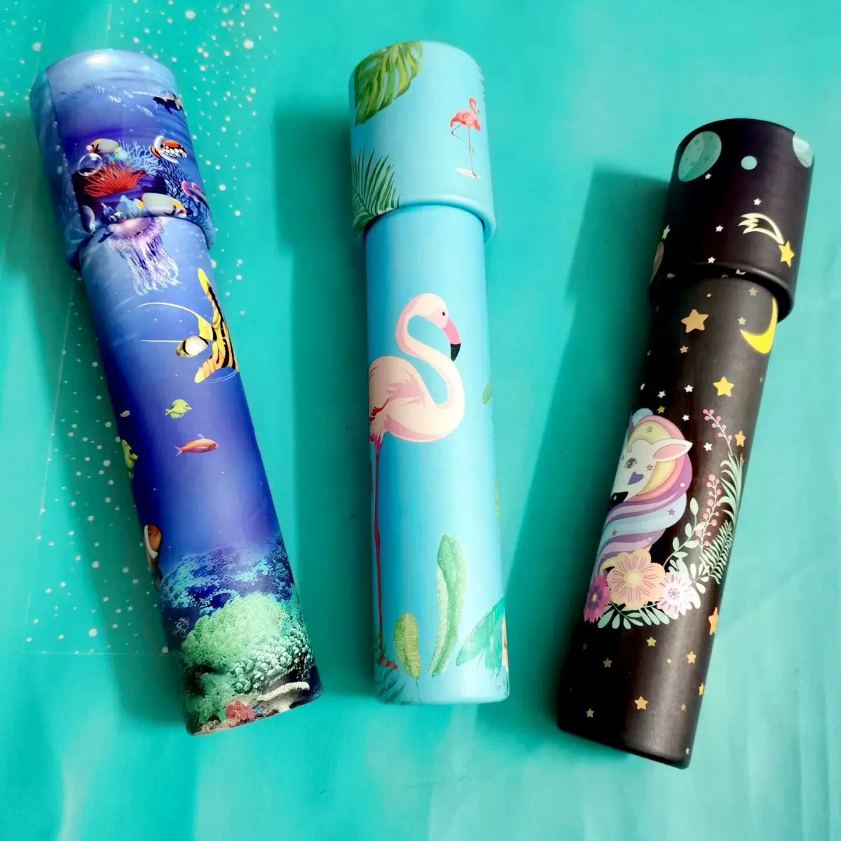 厂家定制儿童益智玩具万花筒大小定制创意迷你趣味多棱