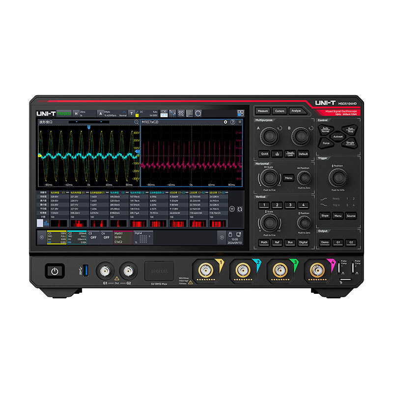 优利德MSO5104HD多合一集成示波器 MSO5034HD/5054HD频谱分析仪