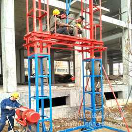 建筑用龙门架电动 工地上的龙门架安装图片 施工用龙门架升降机