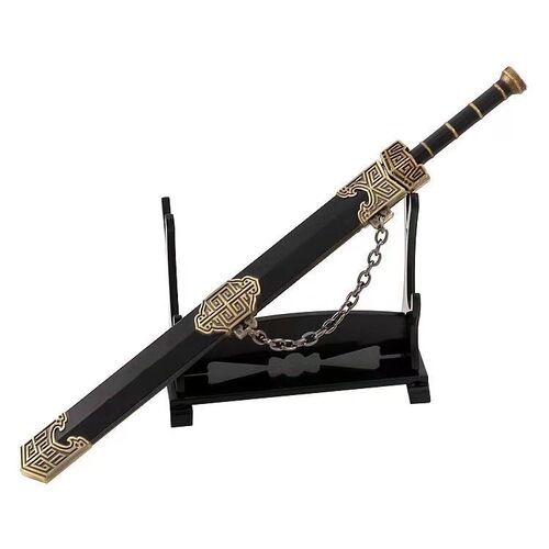 Top Ten Famous Swords of Ancient Cold Weapons Qin Shihuang Sword Yue King Goujian Sword Tang Hengdao Hanwang Sword Model Ornament Toy