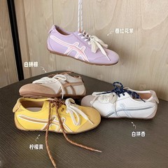 恋総合少女 ~ 2025年初春の新型靴ひもの色合わせの中にカジュアルシューズの阿甘靴の女性徳訓靴が高くなりました。