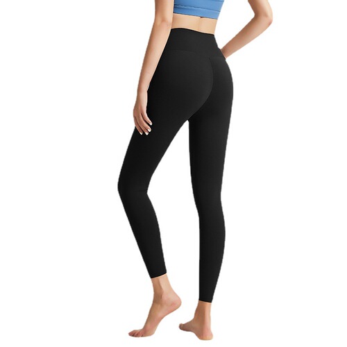 Cross-border new warm lined yoga pants for women indoor and outdoor sports fitness butt-lifting slimming trousers wholesale
