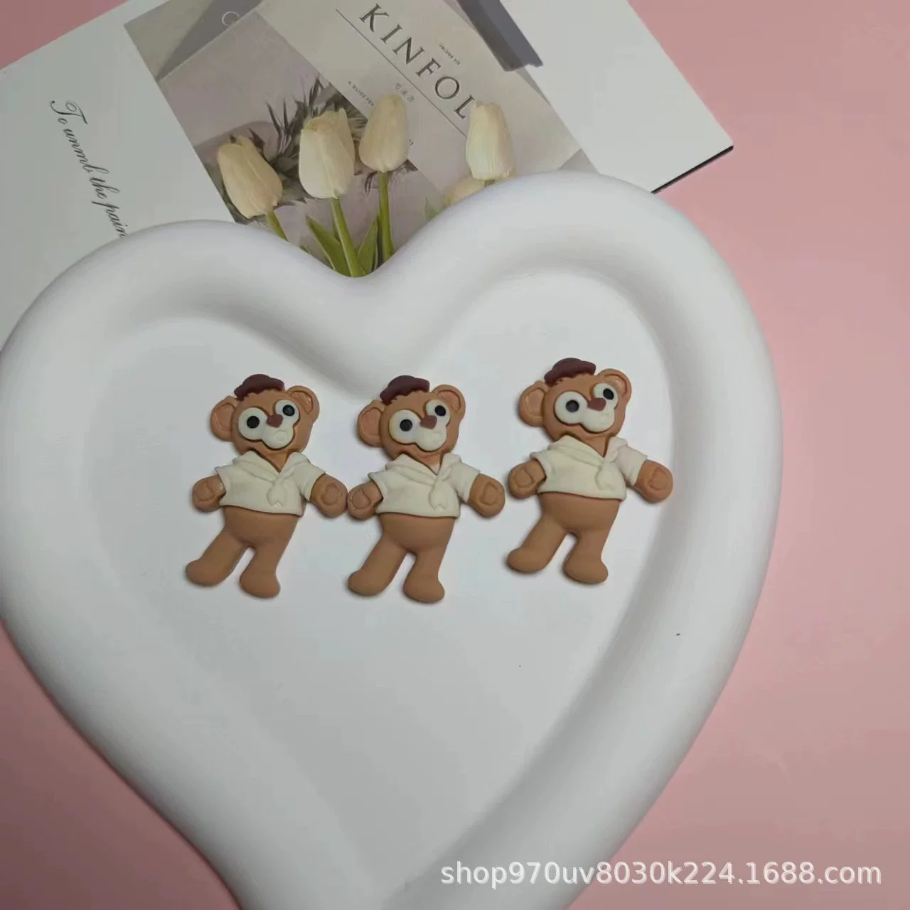 Интернет-знаменитости Даффи Медведь Смола шпилька материал украшения Чехол для мобильного телефона DIY патч аксессуары Отверстие аксессуары для обуви аксессуары