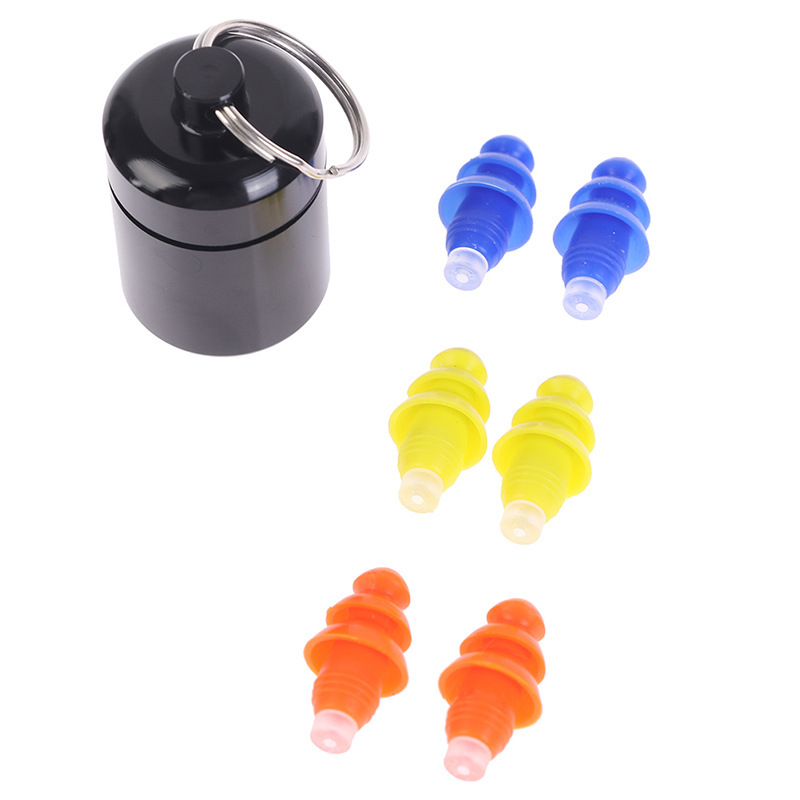 Cross-Border Household Products Silicone Anti-Noise Earplugs Best-Selling Filter Silicone Earplugs with Transparent Handle at the Bottom Cross-Border Household Products Silicone Anti-Noise Earplugs Best-Selling Filter Silicone Earplugs with Transparent Handle at the Bottom
