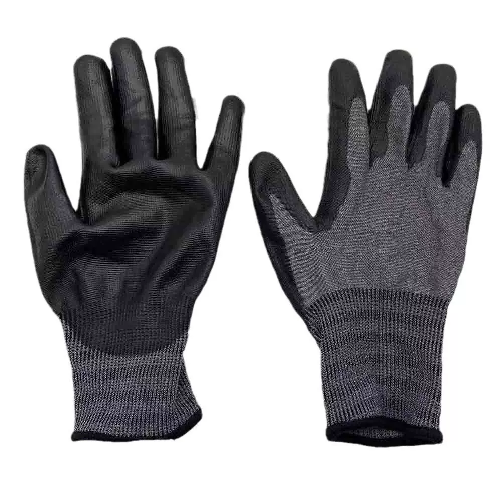 新品开发亚马逊防割丁晴浸胶18针针织手套耐磨透气防滑户外作业