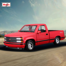 美驰图1:24 1993雪佛兰454ss皮卡运输车仿真合金汽车模型摆件收藏