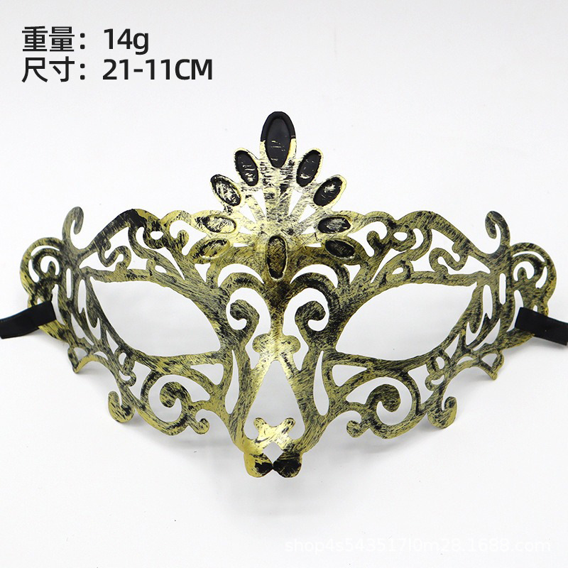 Venta caliente transfronteriza retro media cara carnaval máscara de Halloween unisex máscara de fiesta de mascarada romana