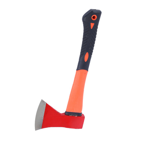 Manufacturer Supplies 600g Woodworking Firefighting Hiking Axe, Outdoor 613 Steel Axe, Garden Chopping Axe with Plastic Handle