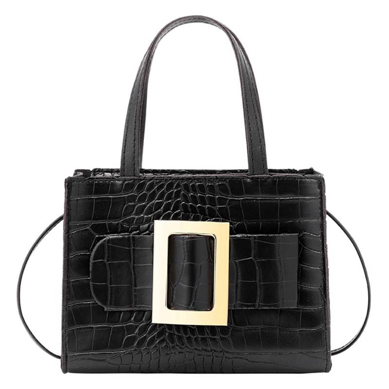 Bag 2022 New Stone Pattern Portable Small Square Bag Crocodile Pattern Ladies Shoulder Crossbody Bag Wholesale Foreign Trade Handbag