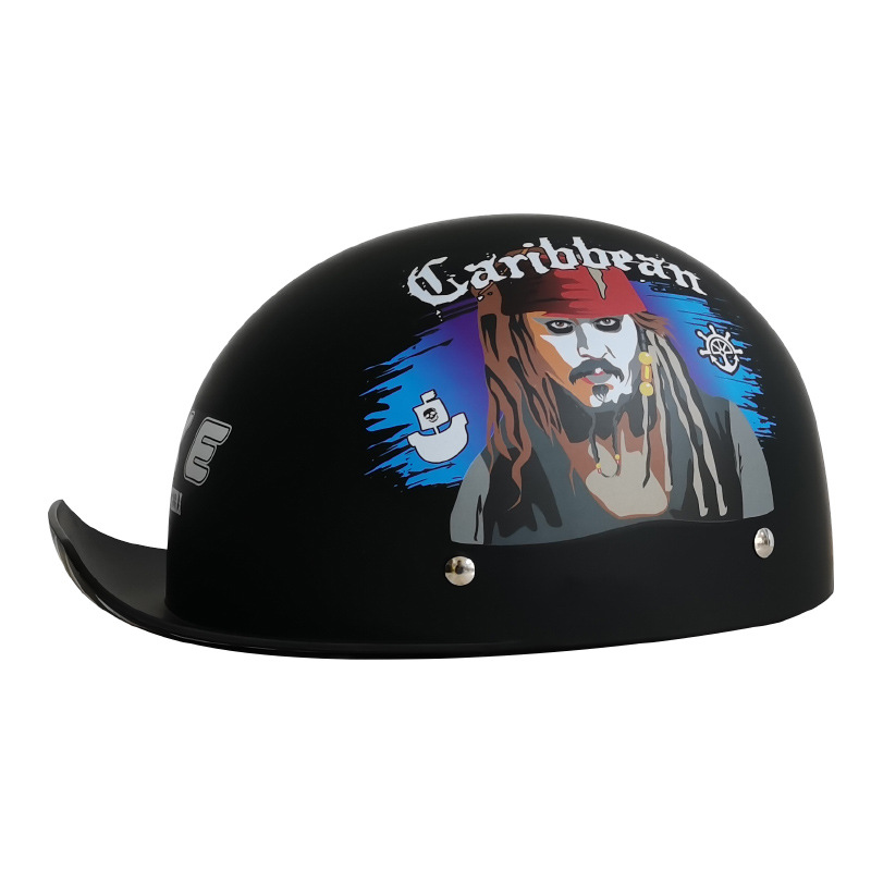 Casco retro para bicicletas eléctricas, casco grande para mujer, casco universal para motocicleta, lindo medio casco para verano.