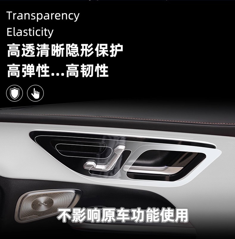 Suitable for 24-25 Porsche Macan Central Control Gear Interior Protection Air Conditioning Panel Navigation Screen Tempered Film