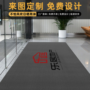 Commercial Door Mats with Custom Logo Printing, Wear-Resistant Entrance Mats for Hotels, Shopping Malls, and Restaurants, Non-Slip Welcome Carpets