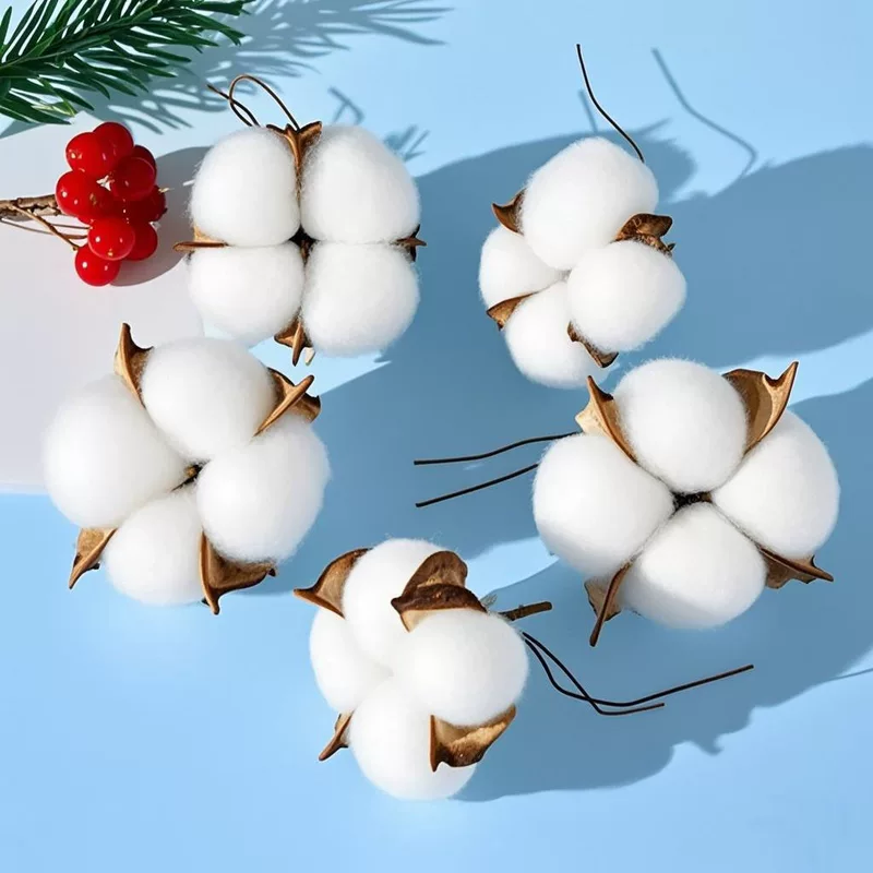 White cotton realistic decorations, flowered, wholesale, bouquet