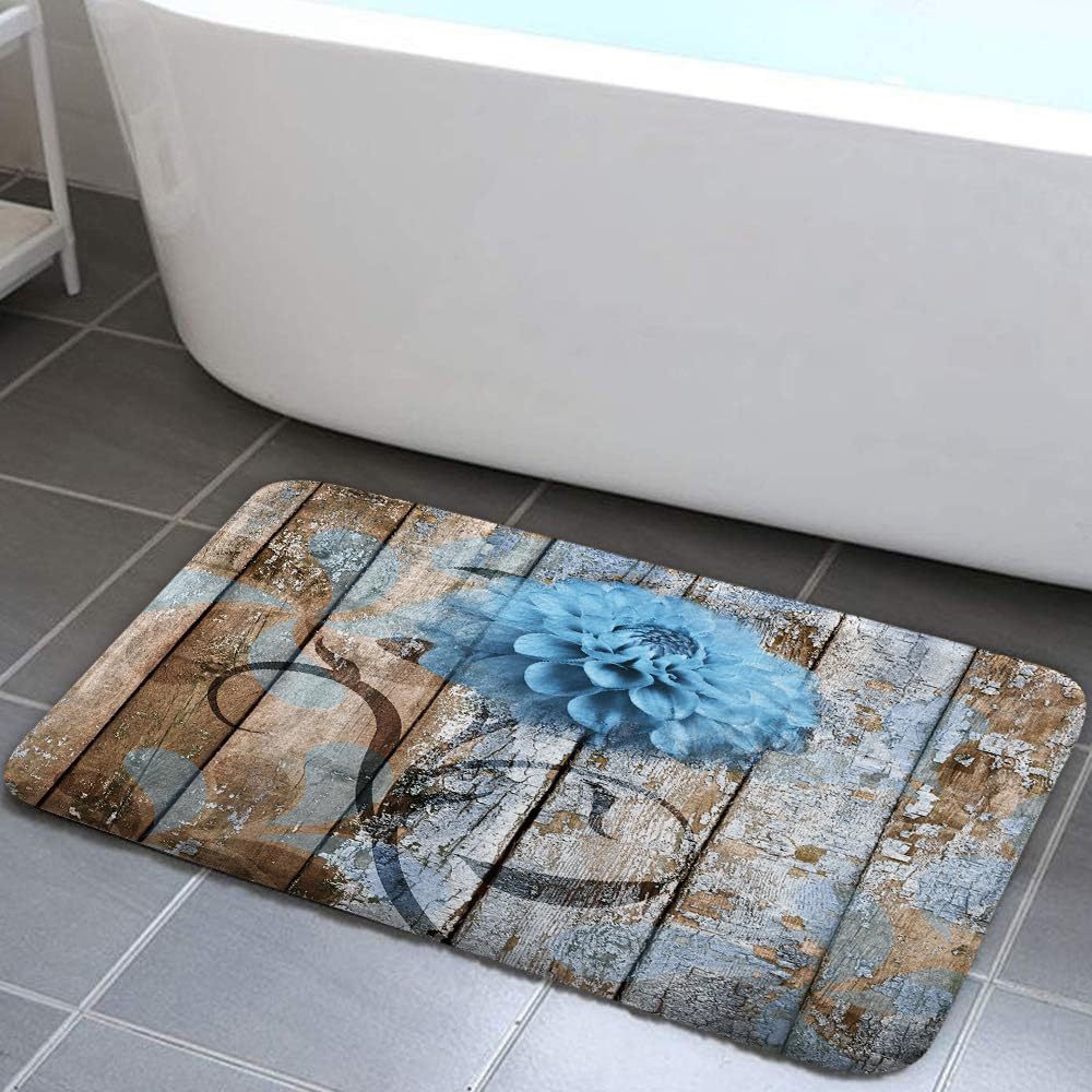 Alfombra de baño retro estadounidense transfronteriza absorción de agua de alta calidad alfombra de franela alfombra de suelo de ducha antisucia