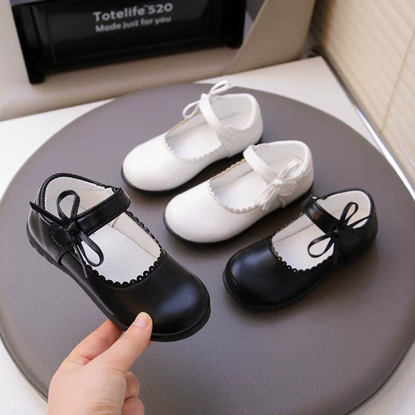 School Designated Children's Leather Shoes Princess Shoes Black White Girls Girls Student School Performance Etiquette Shoes Wholesale