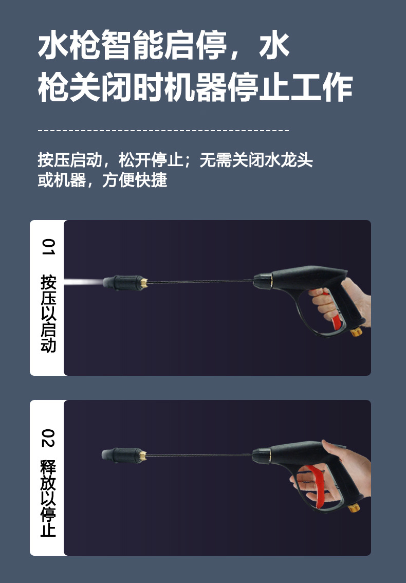 Wow, new model household car washer 220v high-power portable cleaning machine, high-pressure powerful floor cleaning device, fully automatic