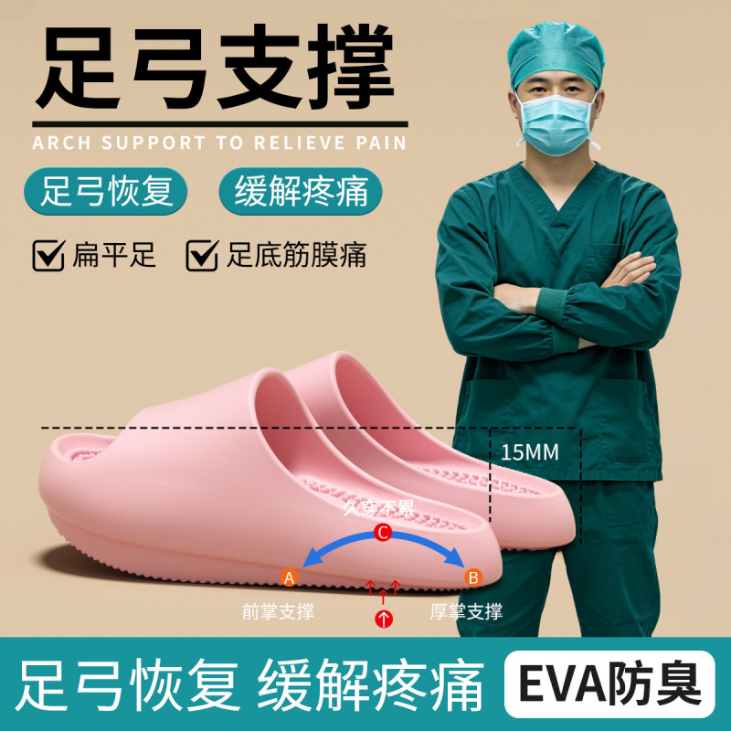 2026 New Arch-Support Slippers Made of Eva Material That Fit the Foot Shape, Relieve Foot Pressure, and Provide Shock Absorption for Comfort