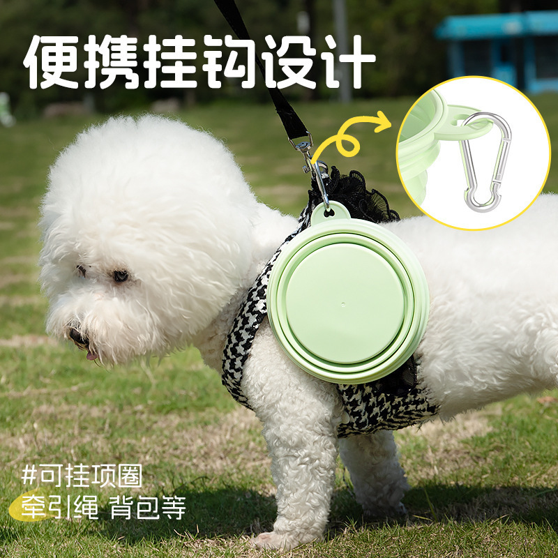 外出折り畳みボウル飲料ボウル携帯型犬ボウル屋外飲料水犬ボウルシリコンペットボウル飲料用品|undefined