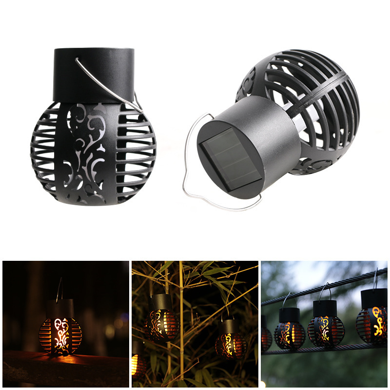 Solar Chandelier Outdoor Balcony Terrace Decorative Lights Garden Courtyard Waterproof Landscape Layout Simulation Flame Hanging Lights Solar Chandelier Outdoor Balcony Terrace Decorative Lights Garden Courtyard Waterproof Landscape Layout Simulation Flame Hanging Lights