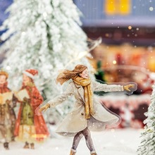 一起过圣诞造景PET模切贴纸圣诞氛围场景装饰diy复古文艺手账贴纸