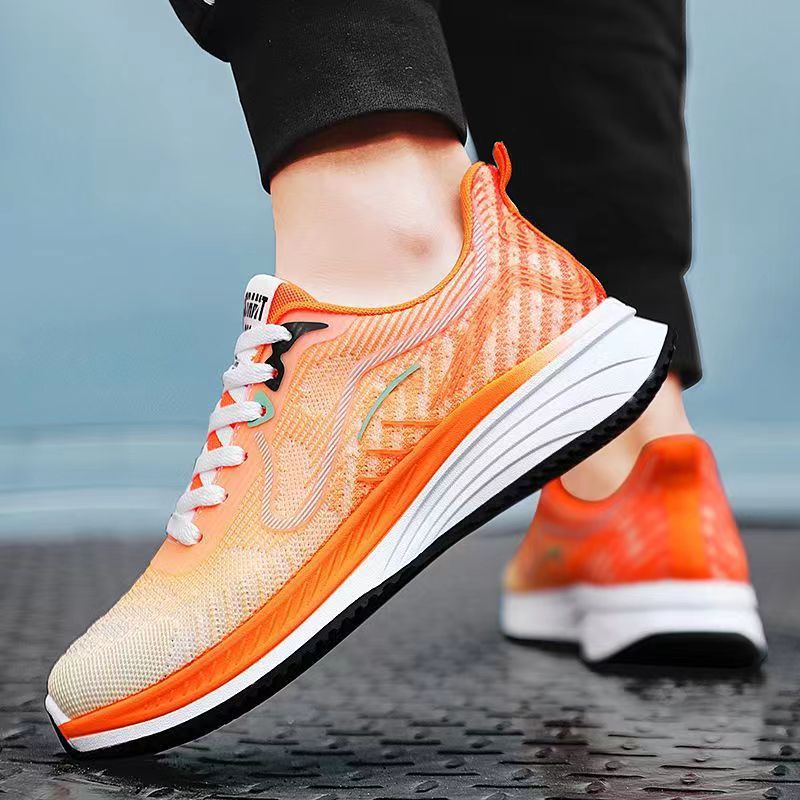 Scarpe da tennis da uomo Scarpe in pelle Sneakers Suola in gomma Calzature imbottite leggere e traspiranti_voghion.com